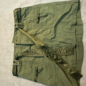 Old Navy Green Cargo Shorts Utility Style